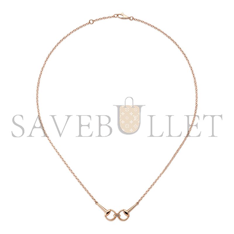 GUCCI HORSEBIT DIAMOND CHAIN NECKLACE 796833 GUCCI HORSEBIT DIAMOND CHAIN NECKLACE 796833